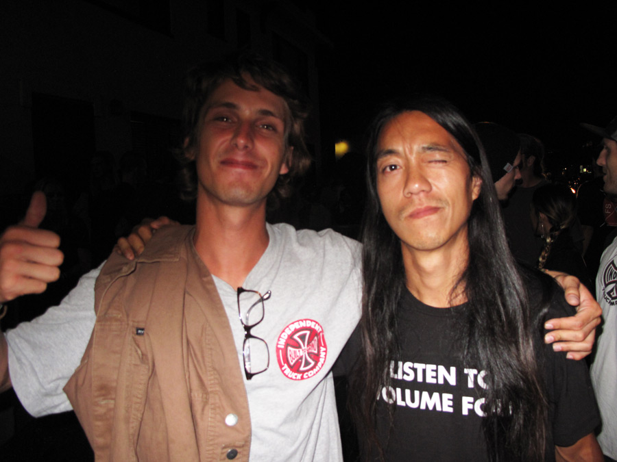 Dude on the left about to have a name on a board and the Donald Nugent.